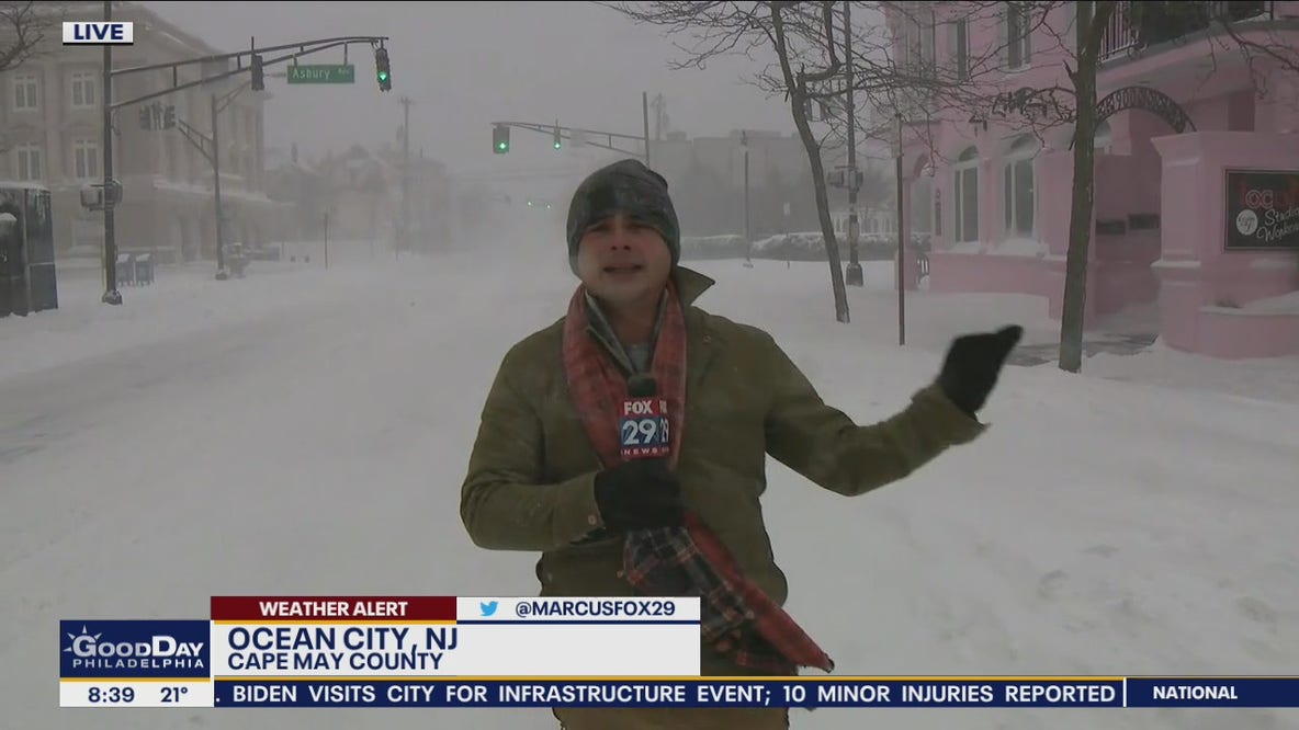 Ocean City slammed with snow from nor'easter